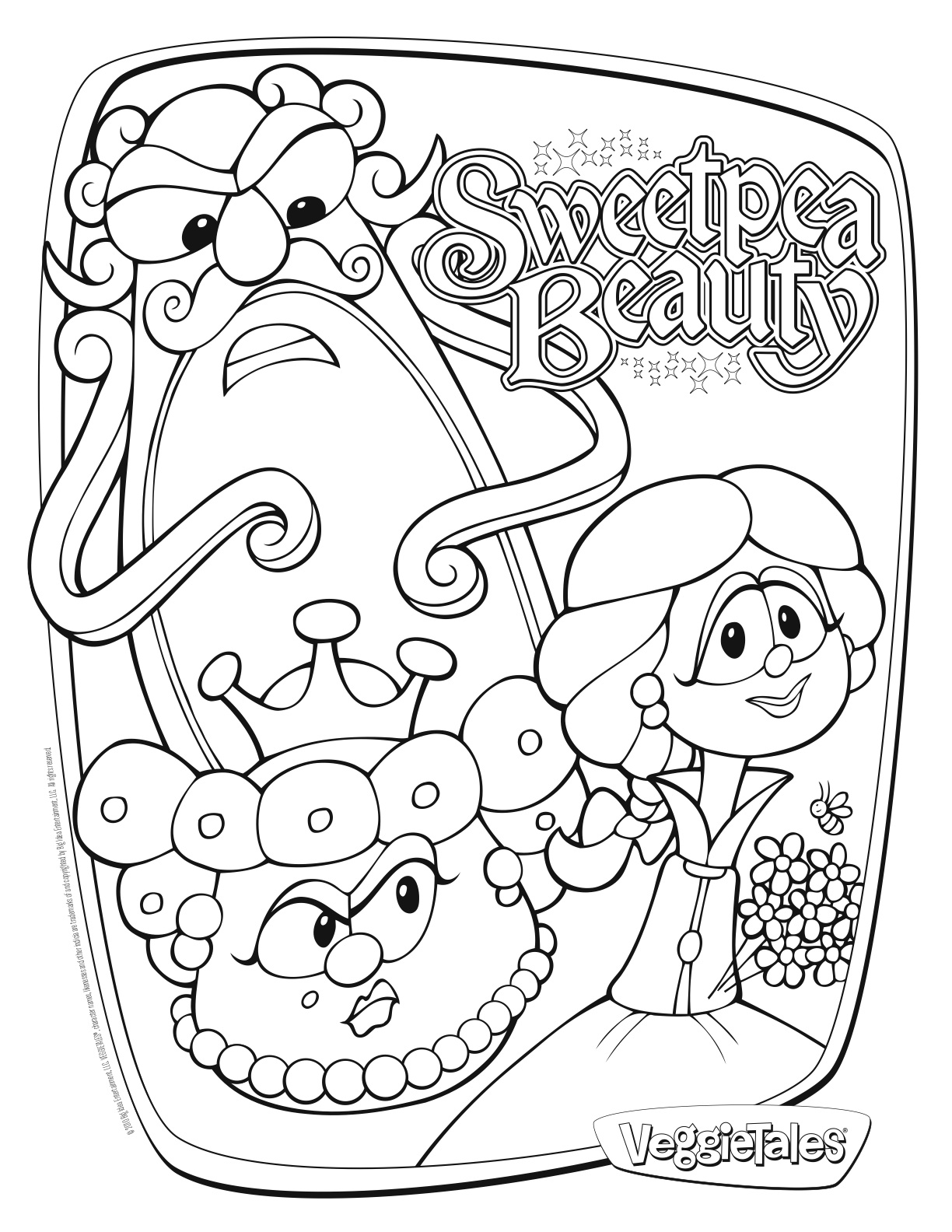 Veggie Tales Easter Carol Coloring Pages