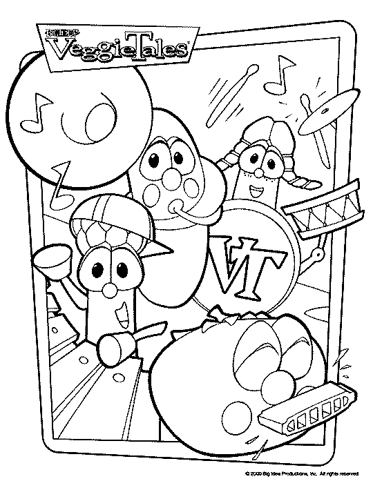 The Ultimate VeggieTales Web Site! » Coloring