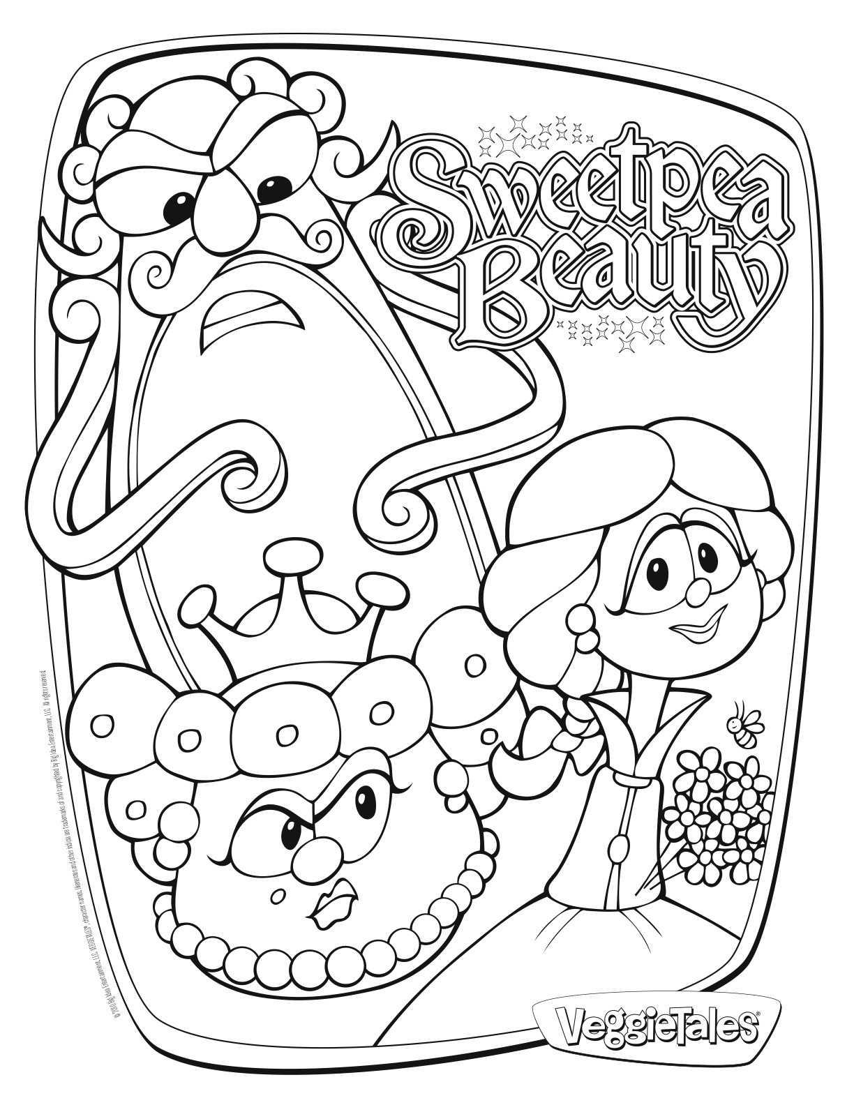 coloring pages veggie tales